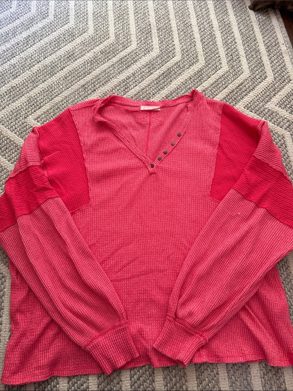Free People long sleeve top in pink